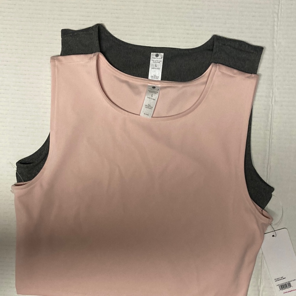 Yogalicious 2 pk muscle shirts